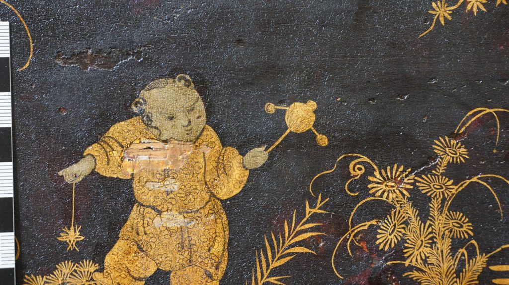 Taskin Cembalo_Detail_Fehlstellen Lack
