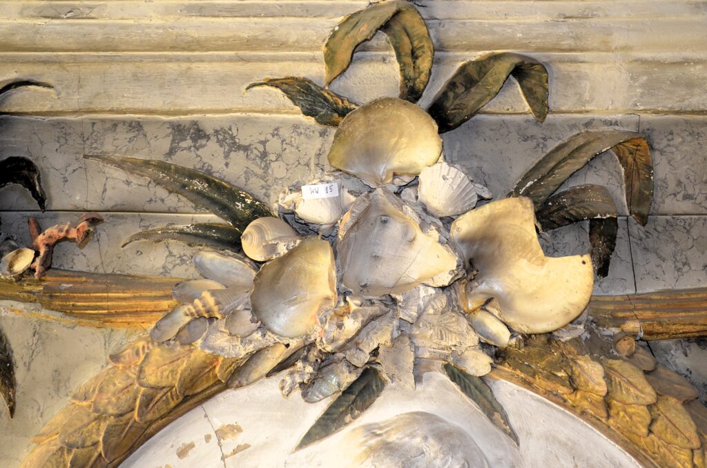 Detail Vorzustand Muschelsaal